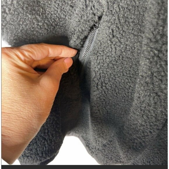 Nordstrom Men’s Shop Fleece Quarter Zip Black Pullover Size XL NWT - Picture 5 of 6